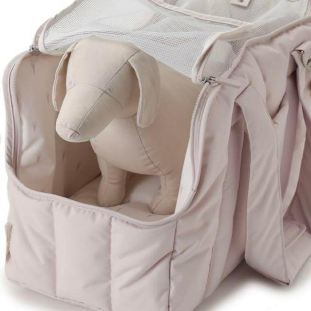 【新品未使用　タグ付き】gelato piqueキルティングキャリーバックブルー