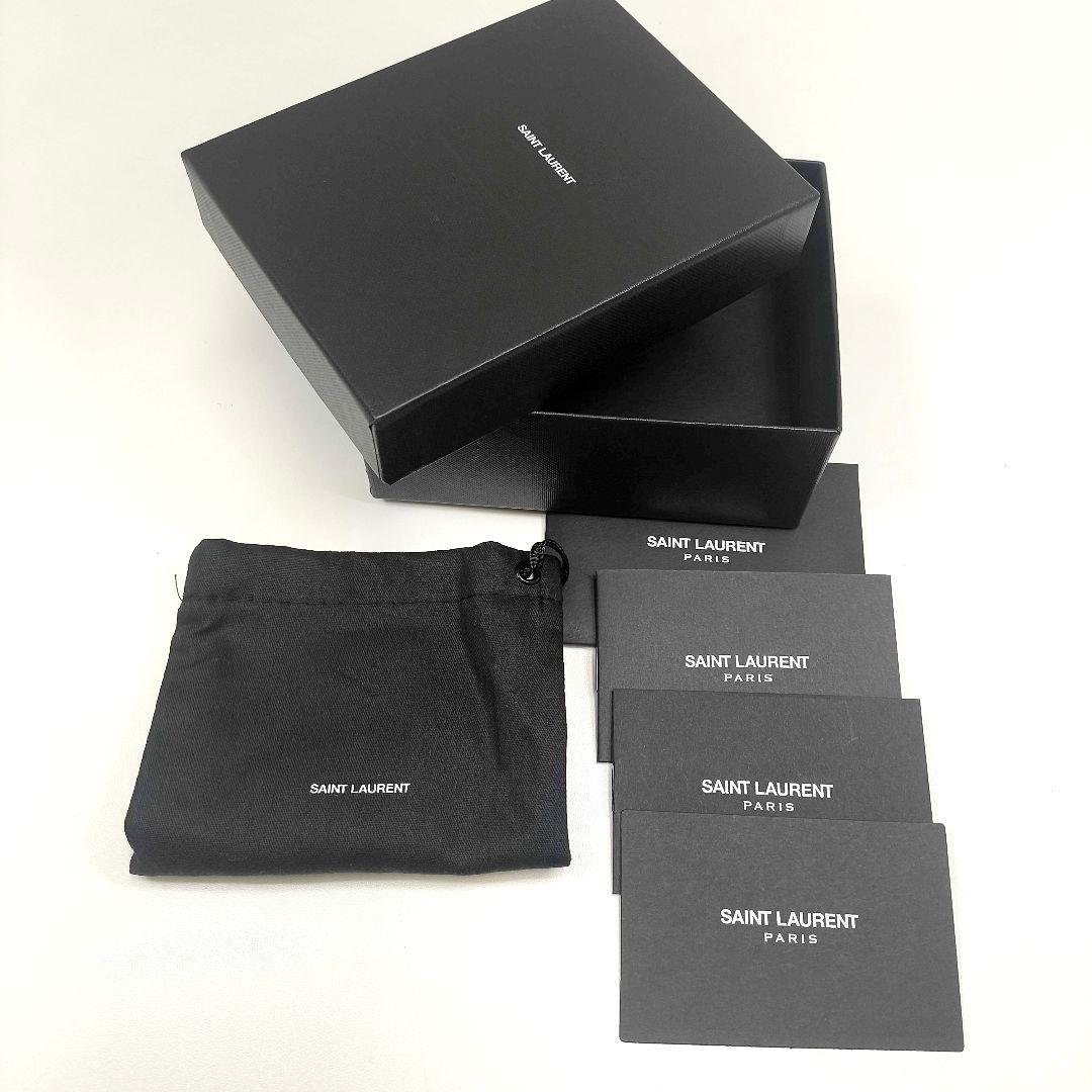 箱付き美品 サンローラン パリ キーケース キーホルダー ブラック