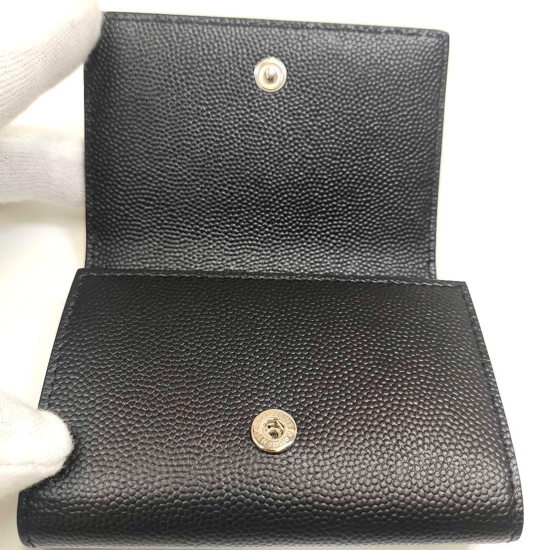 箱付き美品 サンローラン パリ キーケース キーホルダー ブラック