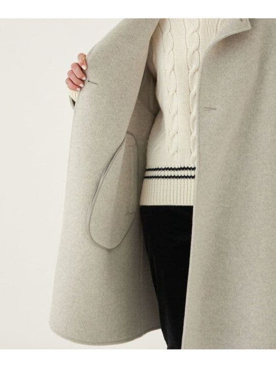 新品ウールカシミヤダブルフェイス オーバーコート