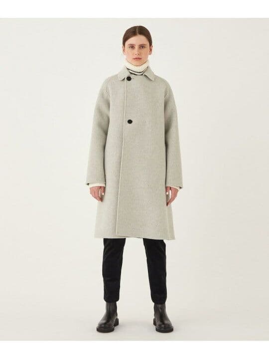 新品ウールカシミヤダブルフェイス オーバーコート