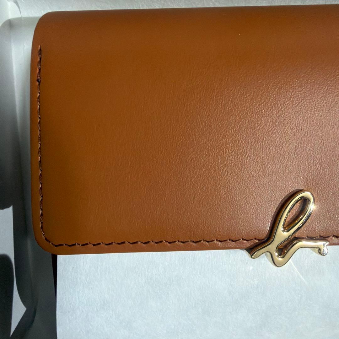 アニエスベー 三つ折り財布　Agnes b. 天然皮革