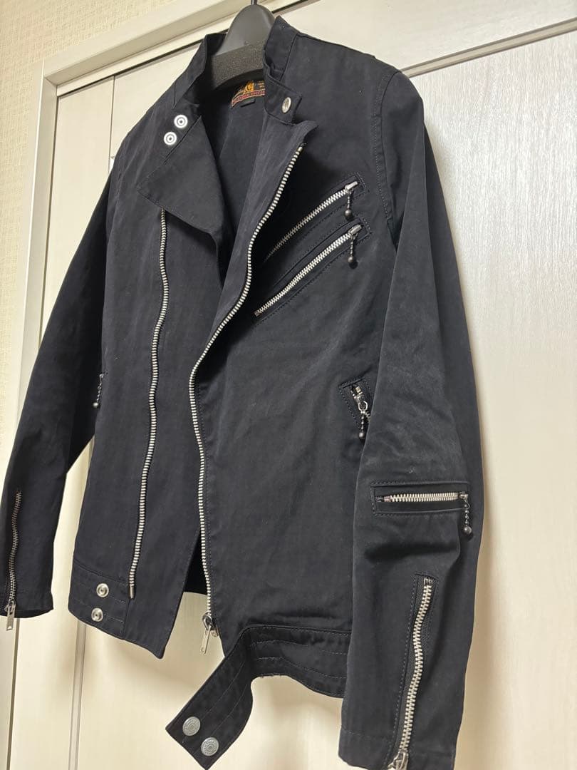 【mi（値下げ交渉OK）　ヒステリックグラマー ライダースジャケットS