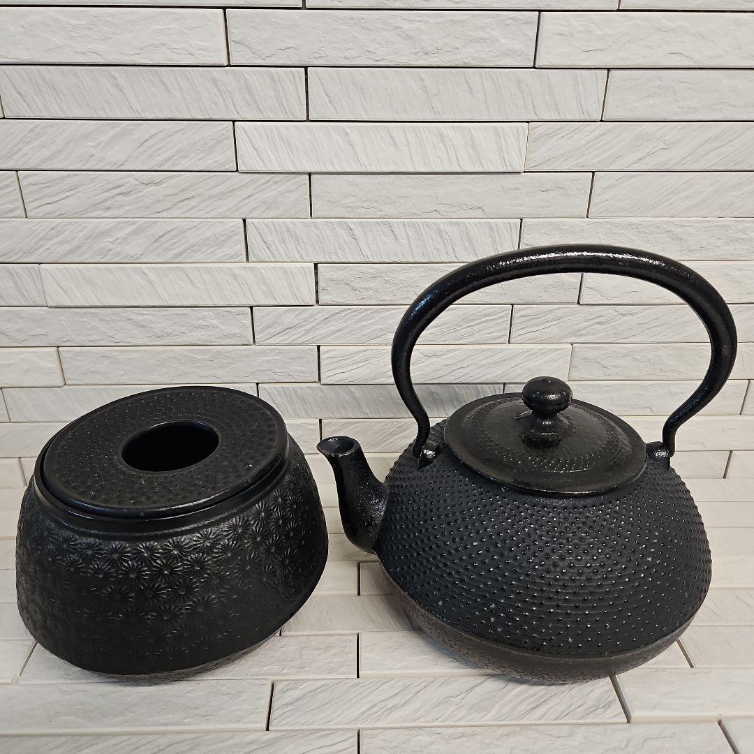 ◾南部鉄瓶　運南堂　鍋元　未使用　南部鉄器茶こぼし　未使用