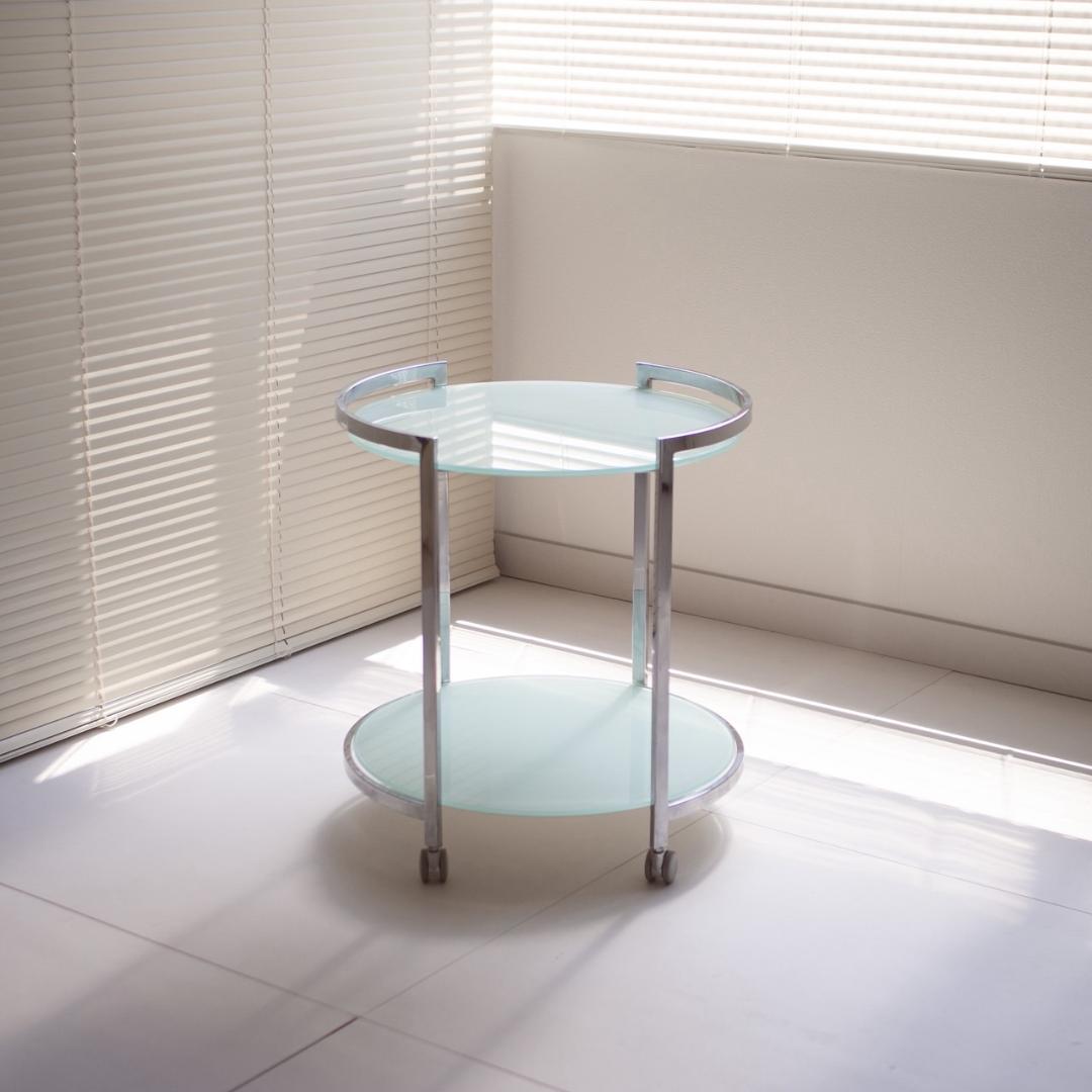 pool table / ガラステーブル 2段 キャスター付