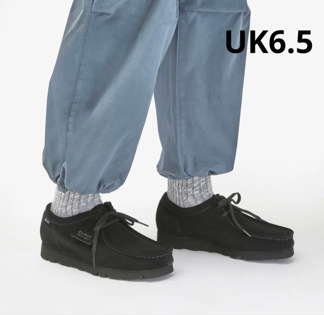 クラークス　ワラビーゴアテックス　24.5 ブラック