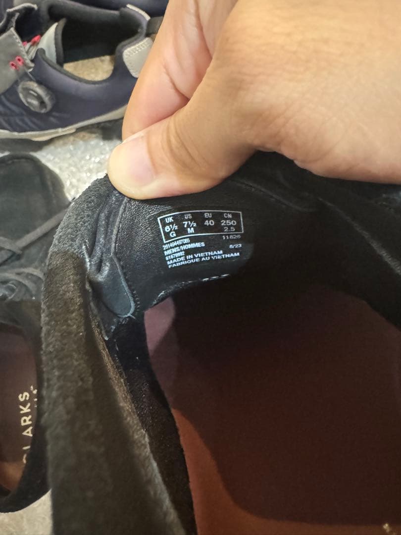 クラークス　ワラビーゴアテックス　24.5 ブラック