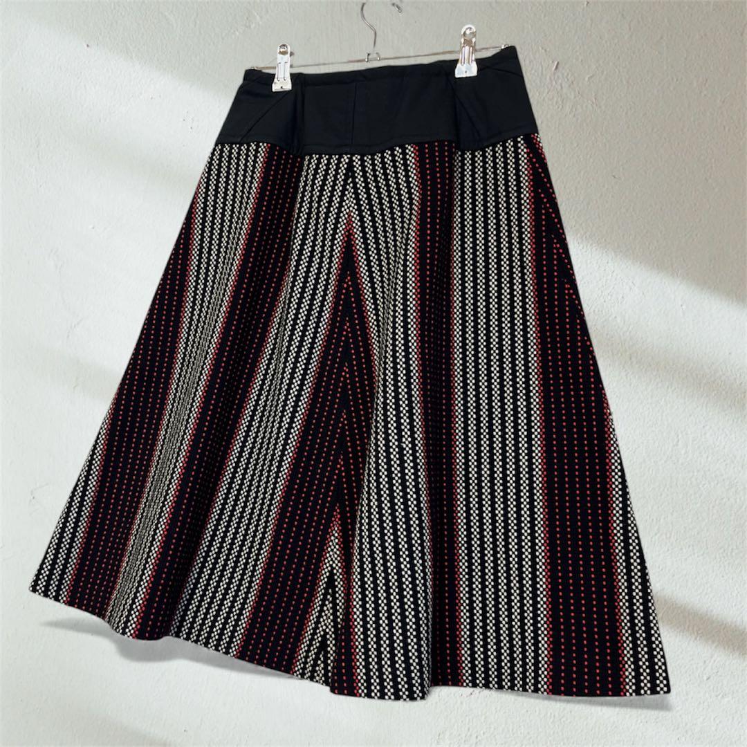 COMME des GARÇONS 美品ウールスカート　ストライプ AD2001