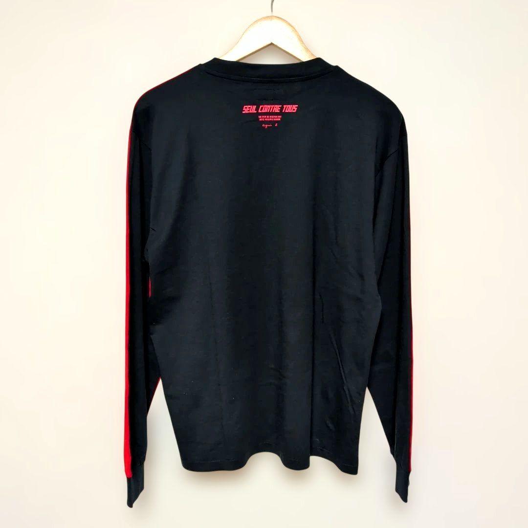 新品未使用 アニエスベー ロンT 長袖Tシヤツ カットソー クルーネック レッド