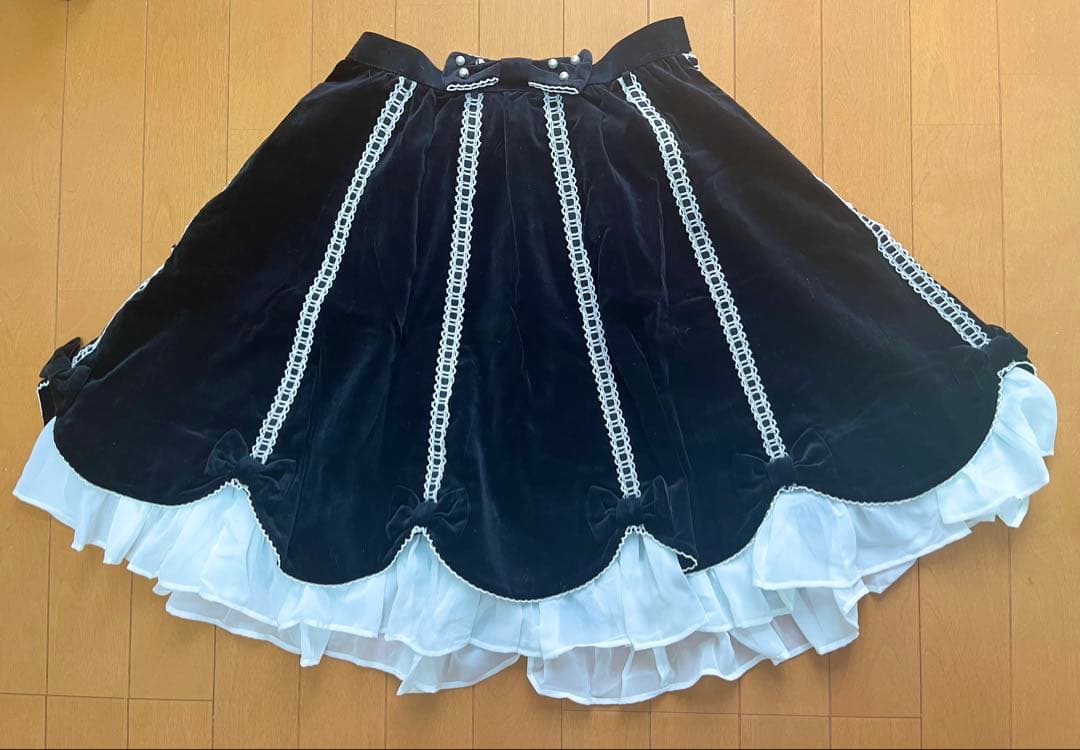 Angelic Pretty フリル スカート 黒