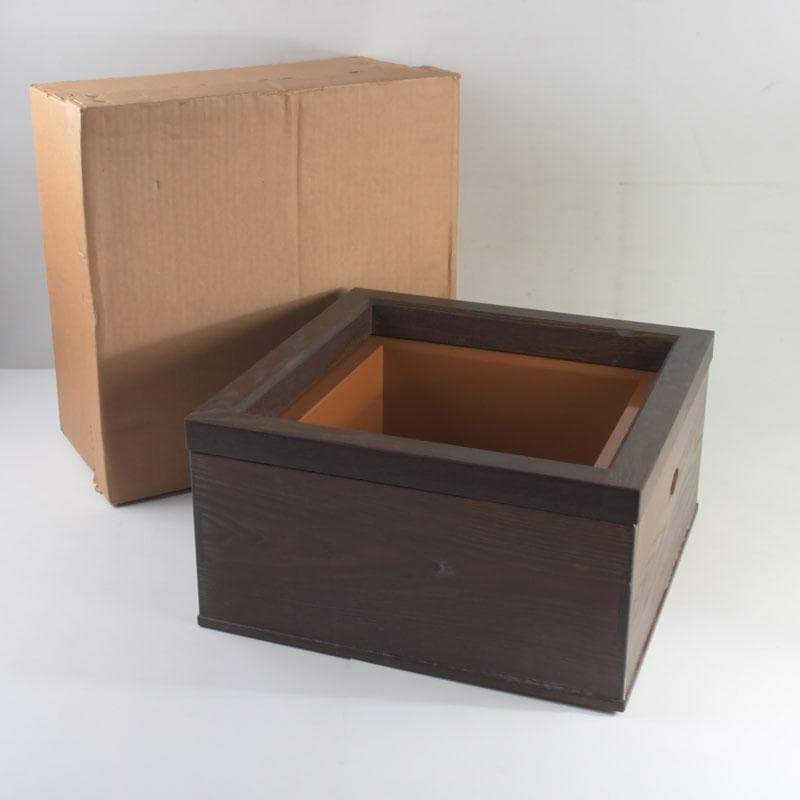 茶道具　桑　麿入子　置炉　炉壇　炉縁　V　9241A