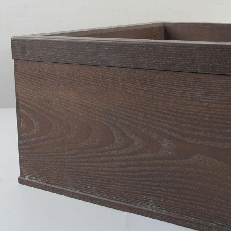 茶道具　桑　麿入子　置炉　炉壇　炉縁　V　9241A