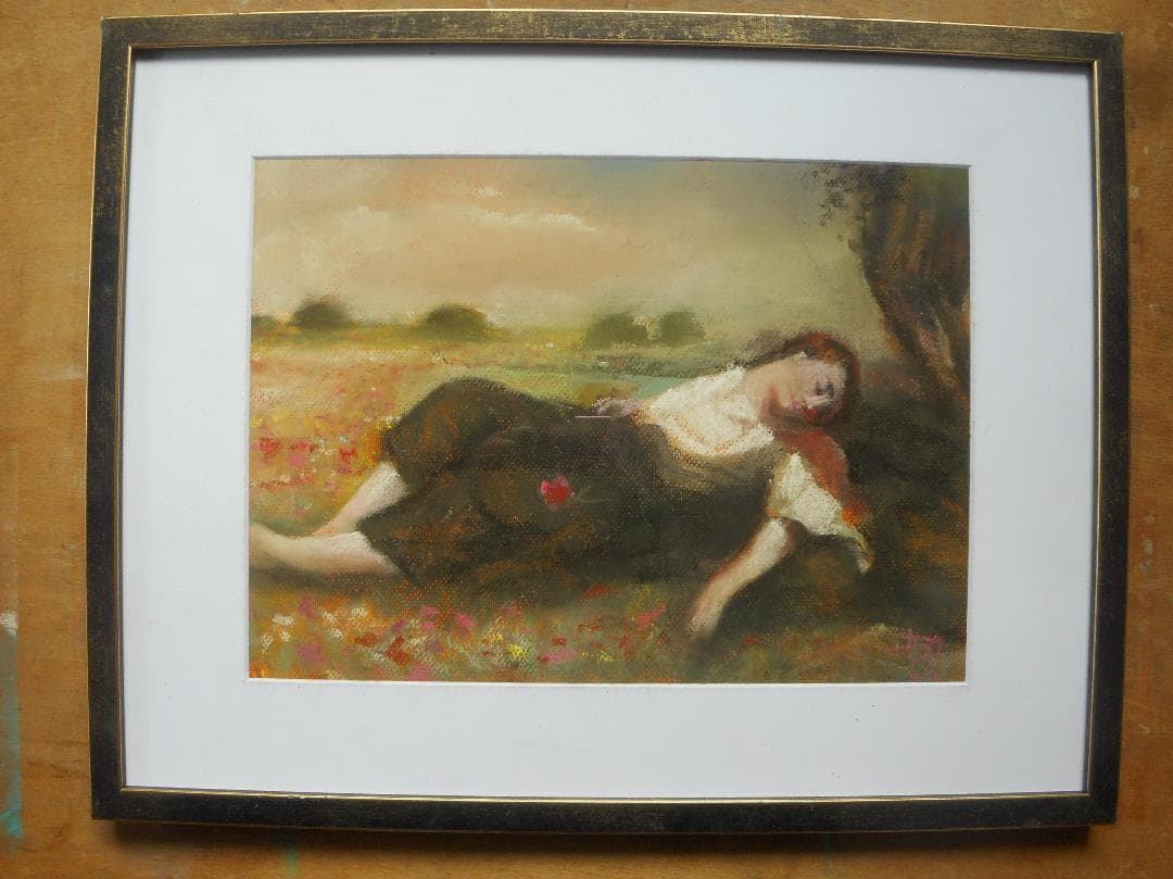 横たわる女　習作