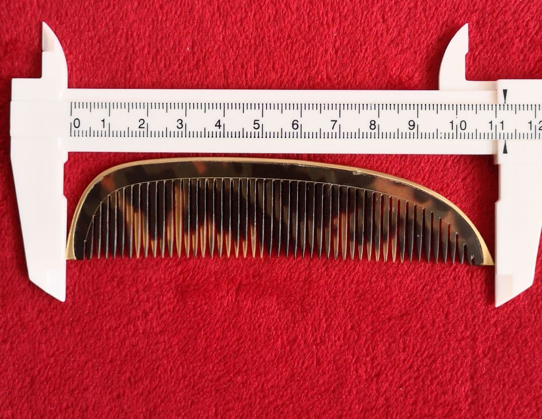 アンティーク 希少 櫛 K18 本鼈甲 18金 1920s ホールマーク 刻印