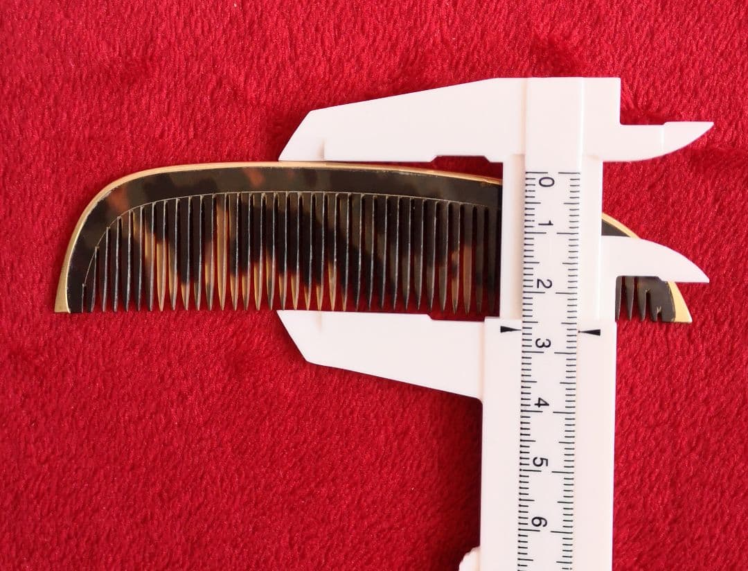 アンティーク 希少 櫛 K18 本鼈甲 18金 1920s ホールマーク 刻印