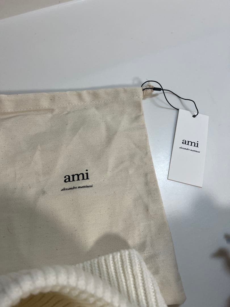 アミパリスニット帽　amiparis ロゴビーニー