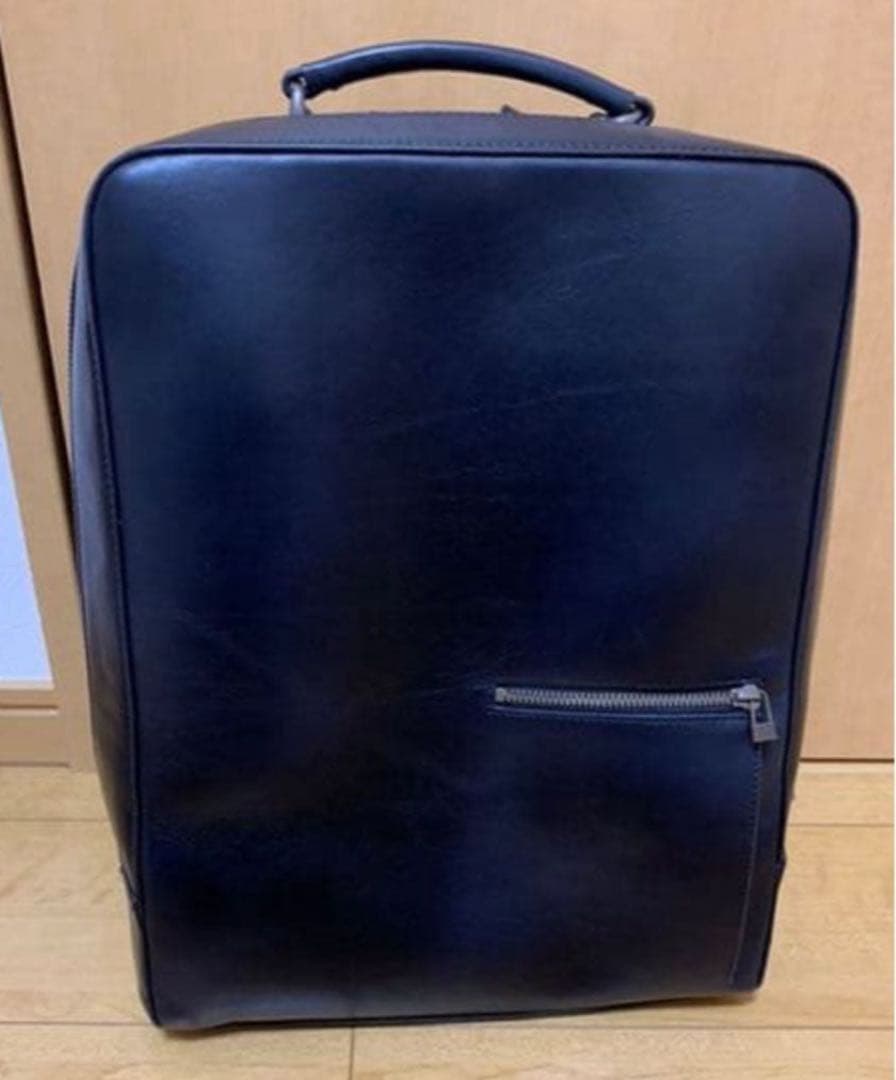 マザーハウス　アンティークスクエアバックパック黒