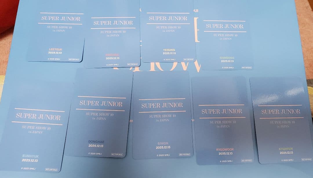 SUPERJUNIOR SS10アプグレ 12/13トレカ 9枚マフラー銀テ付き