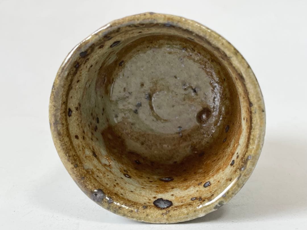 陶芸家　作家物　西岡小十　絵唐津　ぐい呑　古唐津　酒器　酒盃　共箱