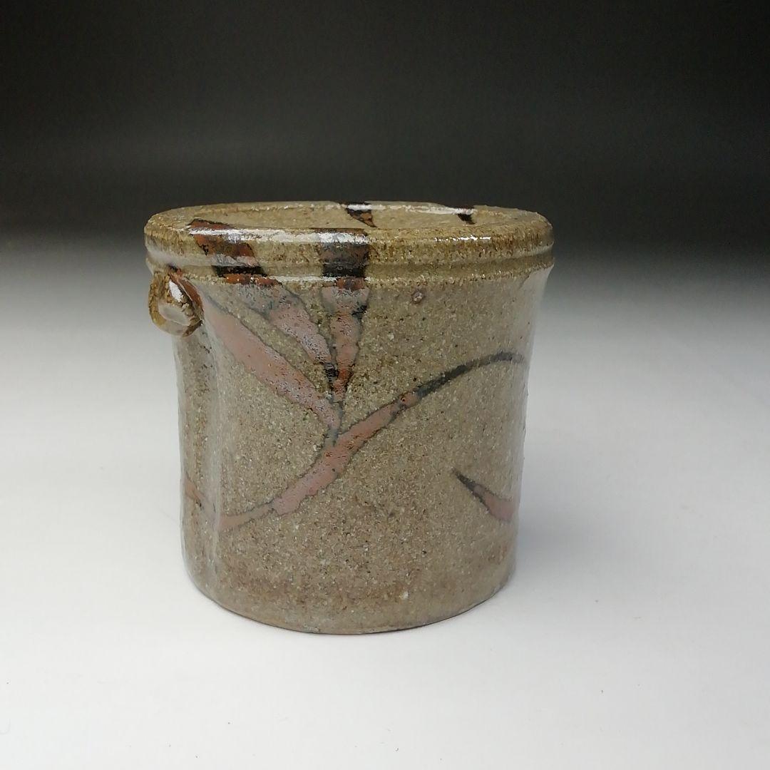 Ｔ６８４　蓋置　『絵唐津　蓋置』『中里重利』　共箱　茶道具