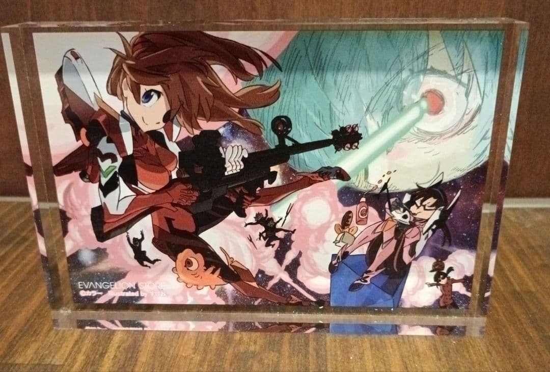 エヴァンゲリオンストア　すしお氏描き下ろしイラスト　アクリルキューブセット