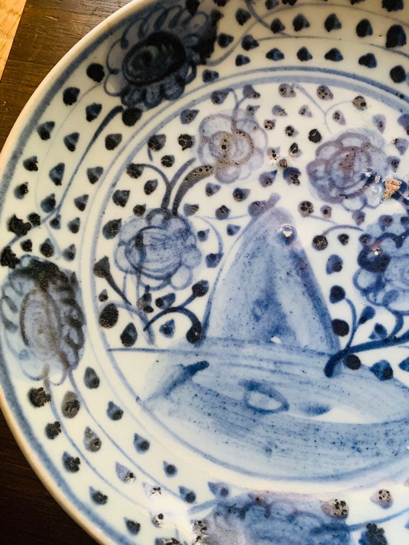 中国明時代早期染付お皿