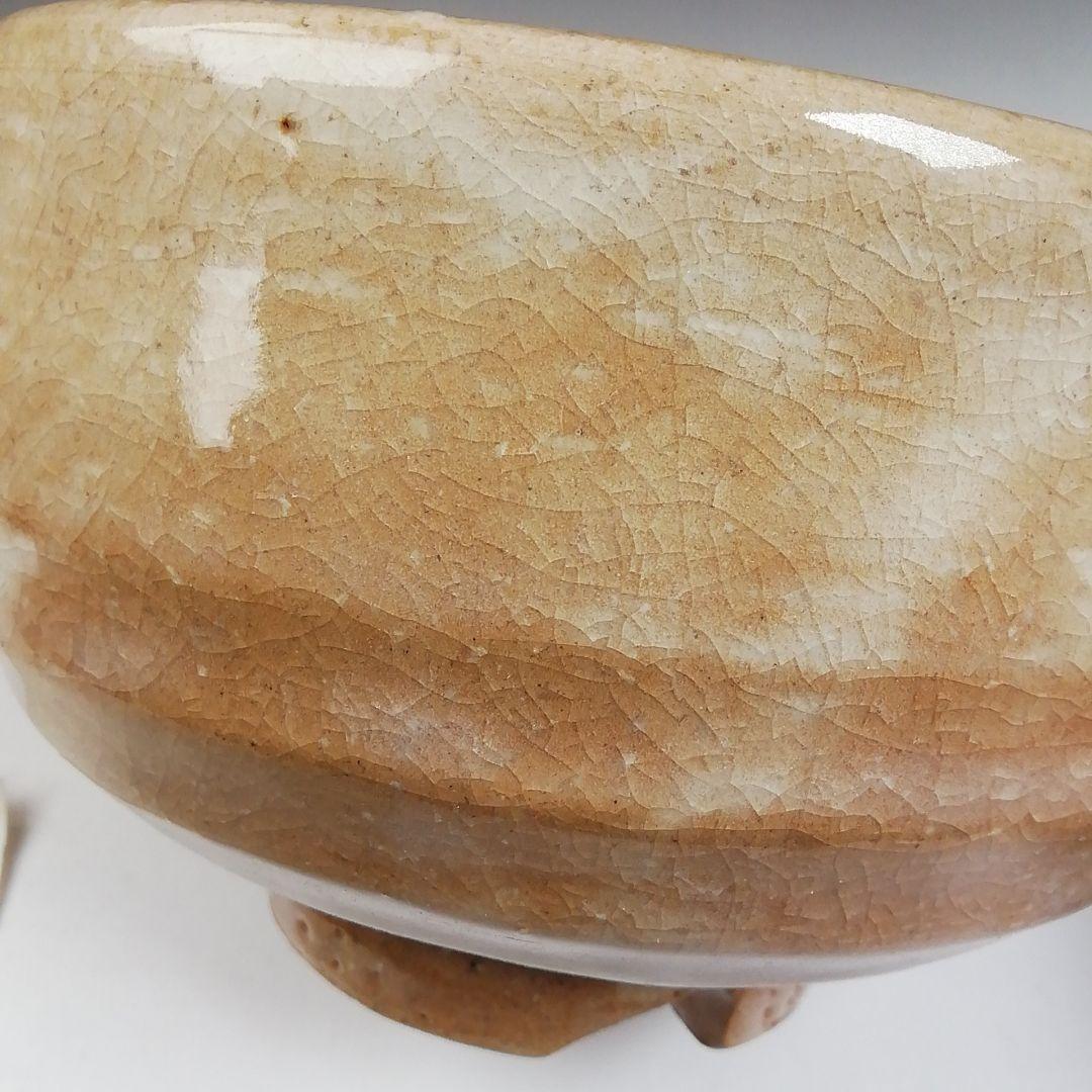 Ｗ６１　茶碗　『萩茶碗』『松唐山　石川靖人 造』　共箱　抹茶碗　茶道具