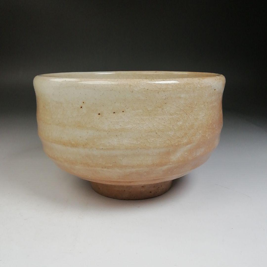 Ｗ６１　茶碗　『萩茶碗』『松唐山　石川靖人 造』　共箱　抹茶碗　茶道具