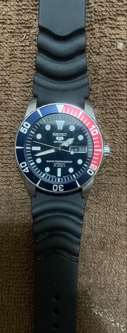 ⚫️カズ SEIKO 5 Sports 自動巻き ダイバーズウォッチ