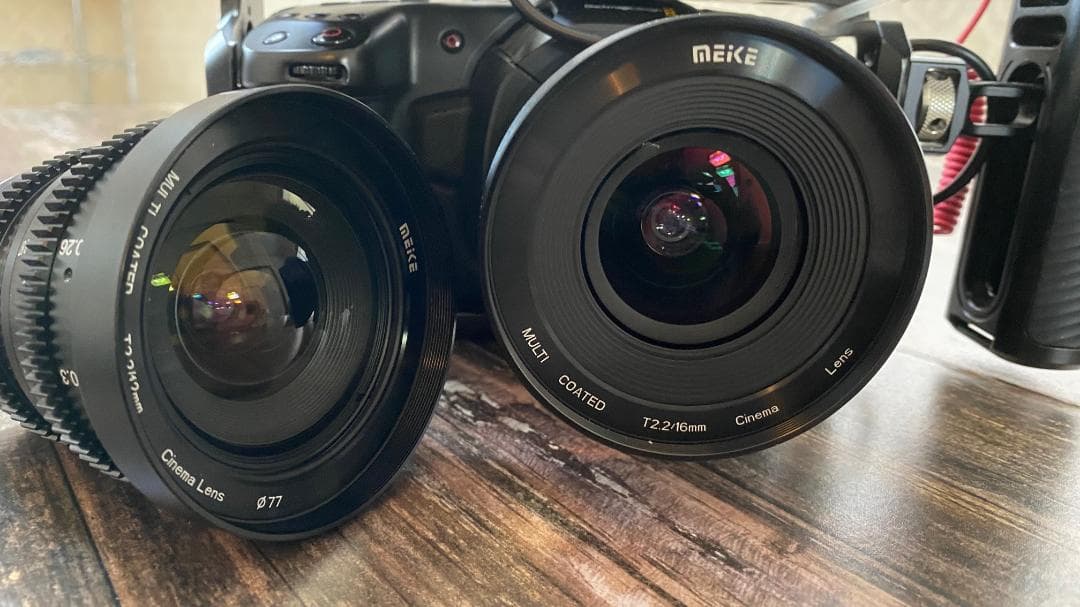 【みさき】BMPCC4K+TILTAフリップスクリーン シネマレンズ２本他