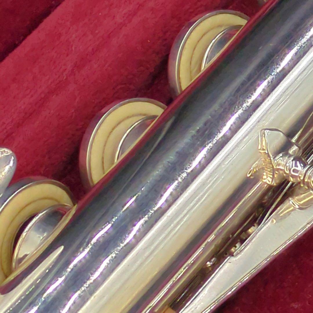 フルート　調整済　ニッカン(現ヤマハ)インペリアル(銀製頭部管、Eメカ銀メッキ)