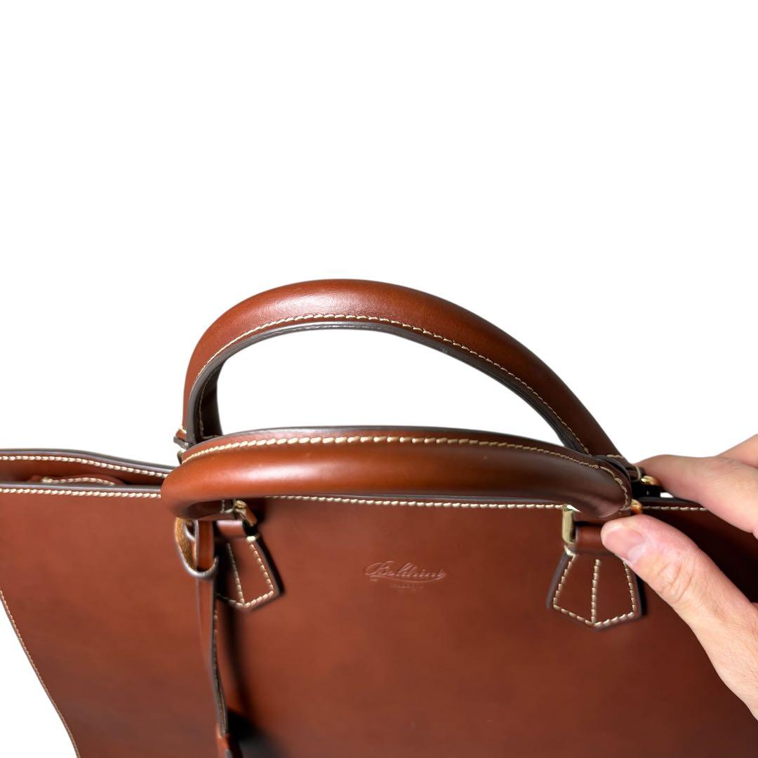 【極美品】ボルドリーニセレリア ビジネスバッグ レザー ブリーフケース　A4収納