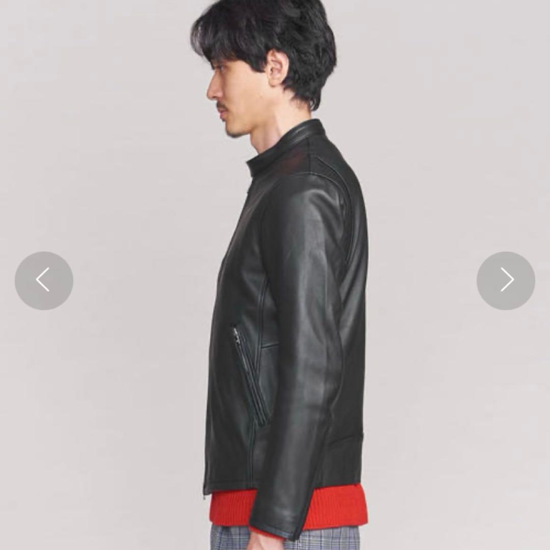 BY シープ シングルライダースジャケット