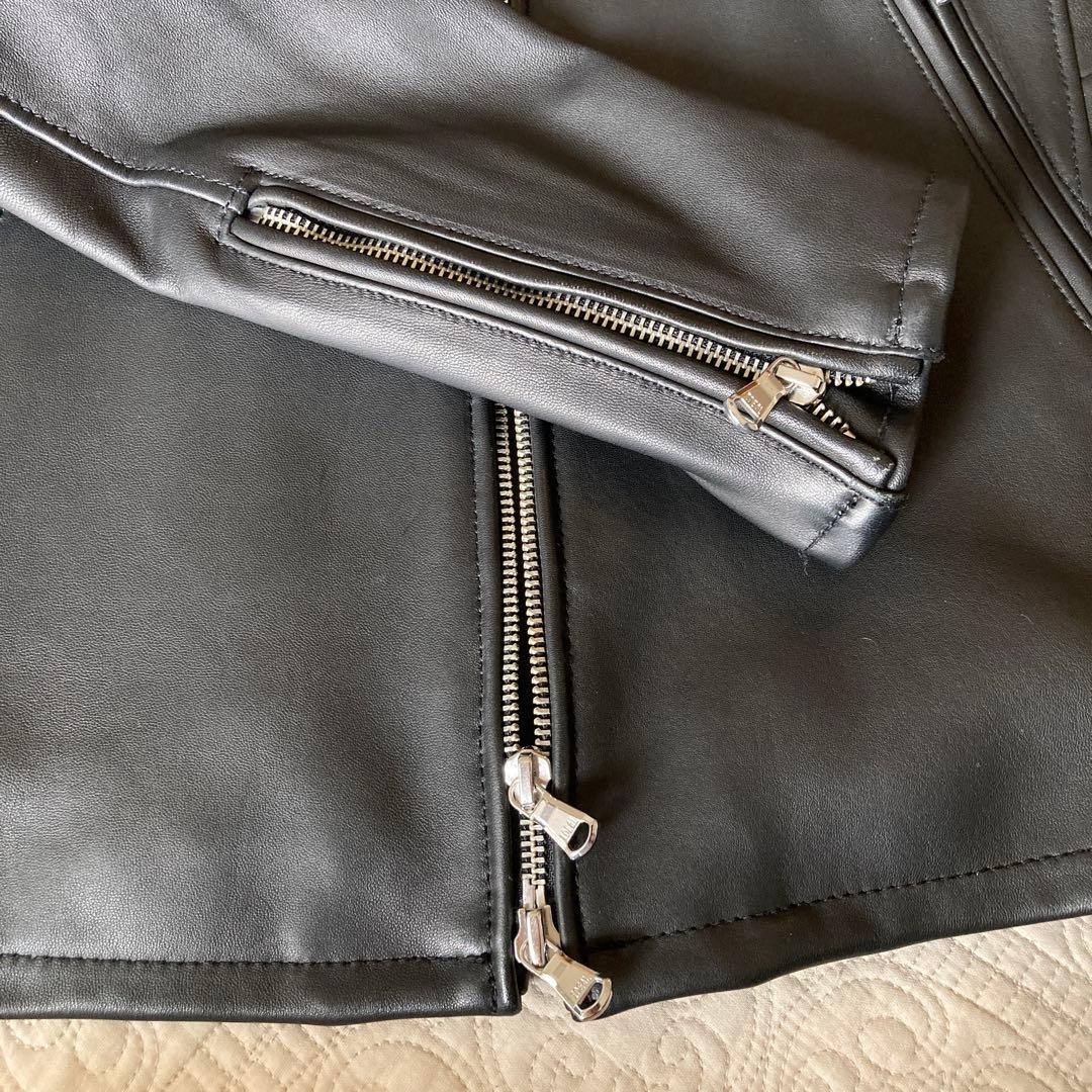 BY シープ シングルライダースジャケット