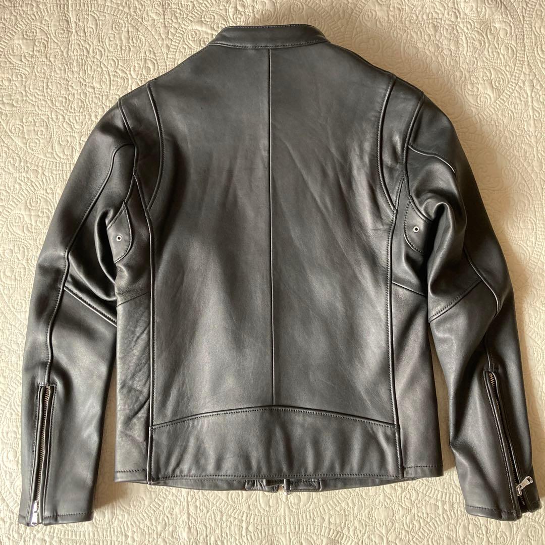 BY シープ シングルライダースジャケット