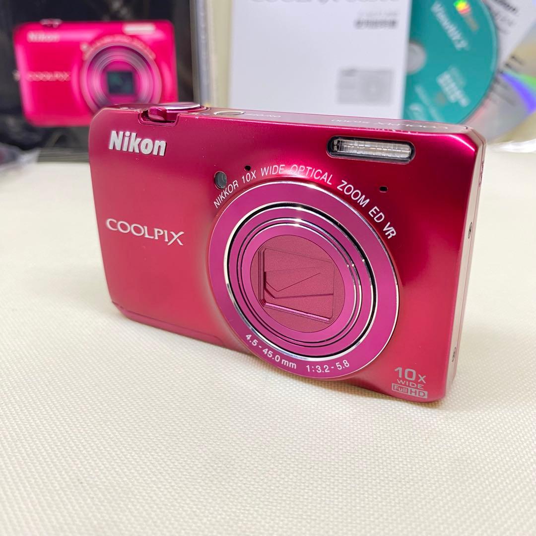 【極美品】Nikon COOLPIX S6300 ピンク 10倍光学ズーム
