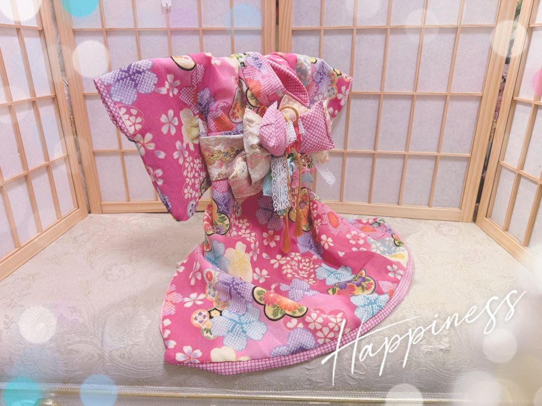 B454.pon2pan2☆犬オーダーお着物☆犬お着物