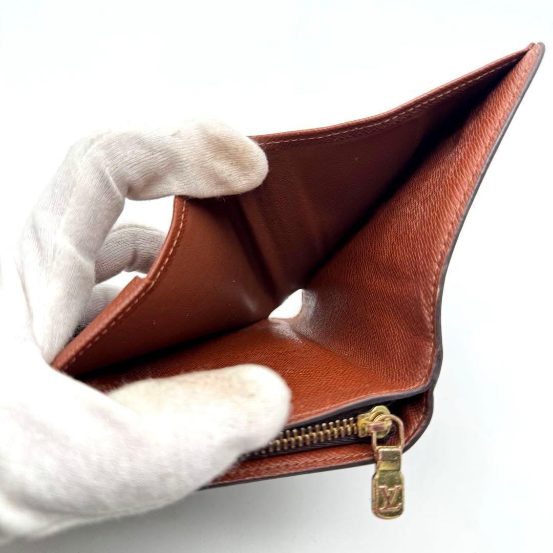 美品✨️ルイヴィトン　モノグラム　コンパクトジップ　折り財布　wallet　ミニ