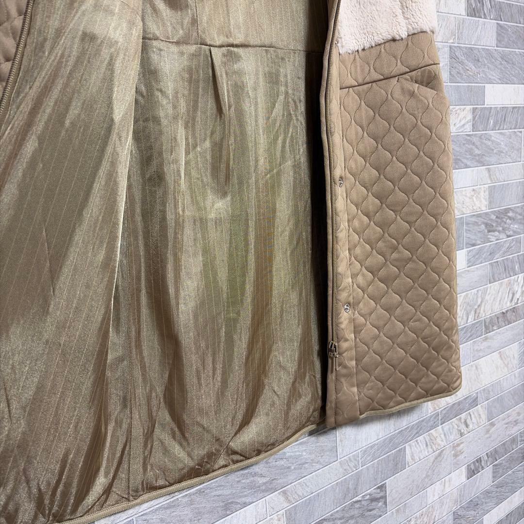 23区GOLF フェイクファー キルト ワンピース レディース ゴルフ 防寒