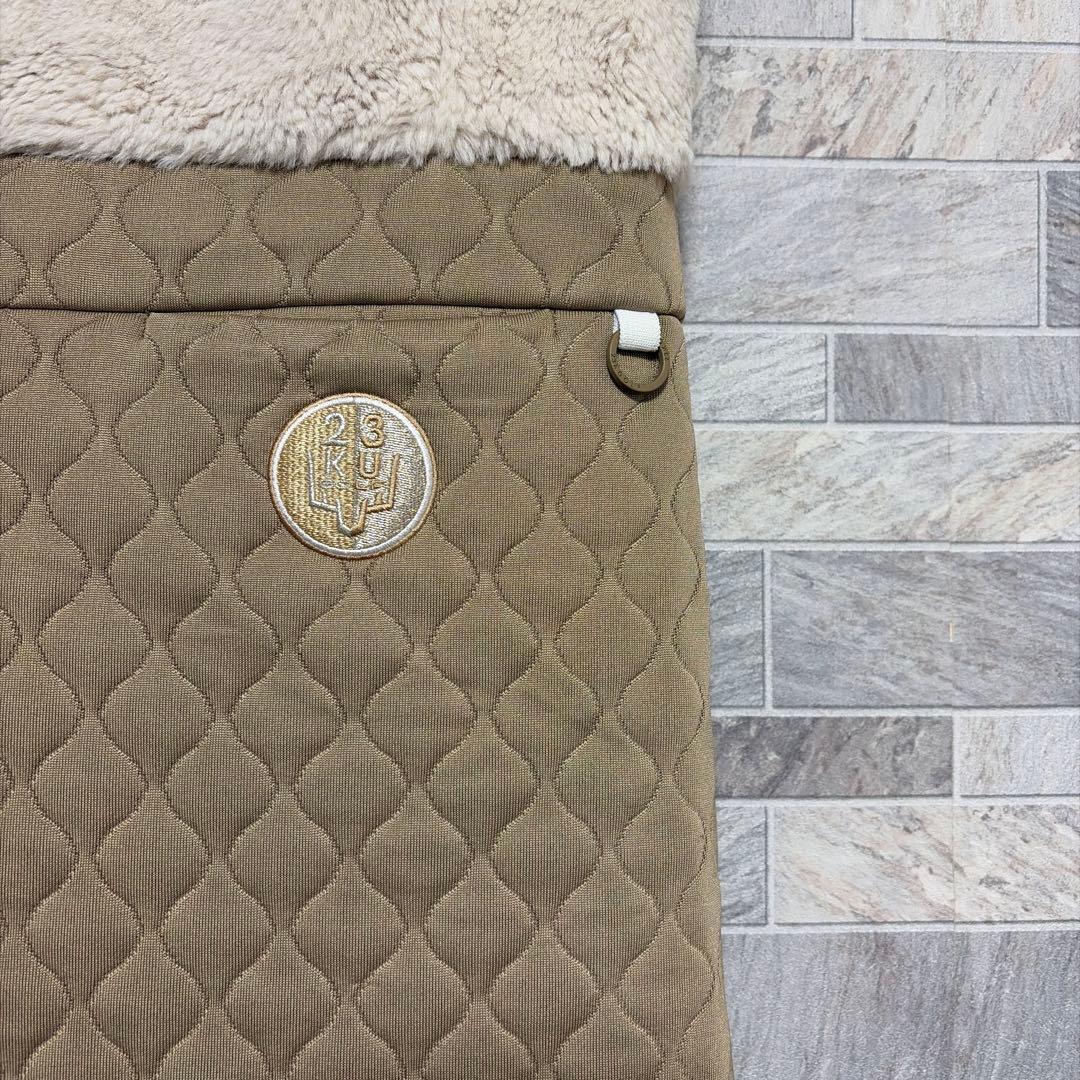 23区GOLF フェイクファー キルト ワンピース レディース ゴルフ 防寒