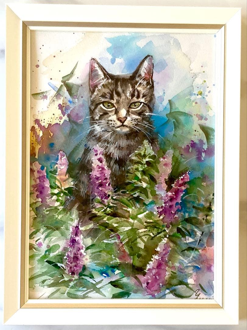 水彩画 原画 眼差し