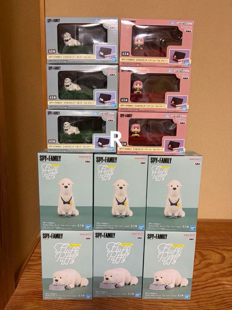 スパイファミリー　アーニャ　スマホスタンド　ボンド　フィギュア