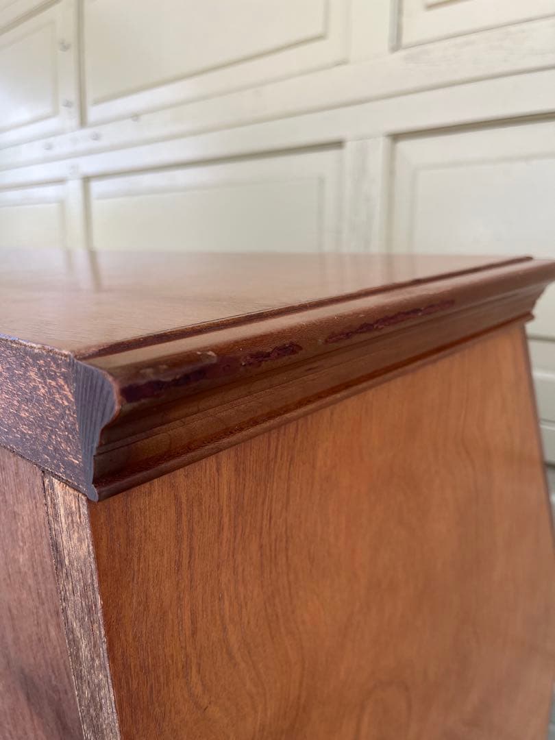 トーカイ家具 ライティングビューロー チェスト付き