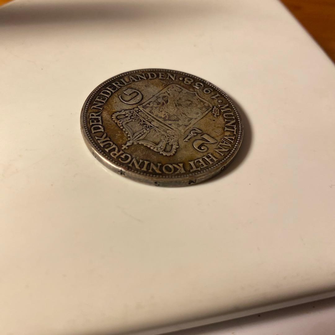 オランダ 1938年 2.5ギルダー 硬貨　銀貨