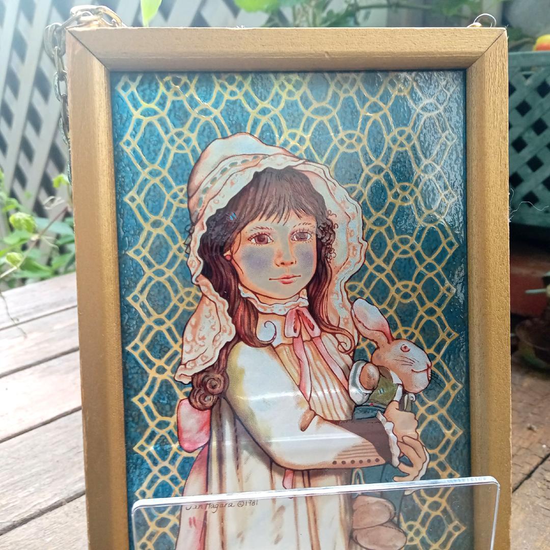 ジャン・ハガラ ステンドグラス 少女とお人形 ブルック グラスマスターズ社