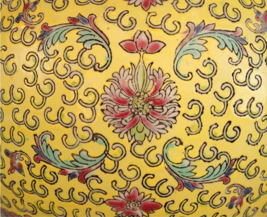 万寿無疆スイカ缶お 茶缶 景徳鎮 陶磁器 装飾品 現代工芸品美術品 置物