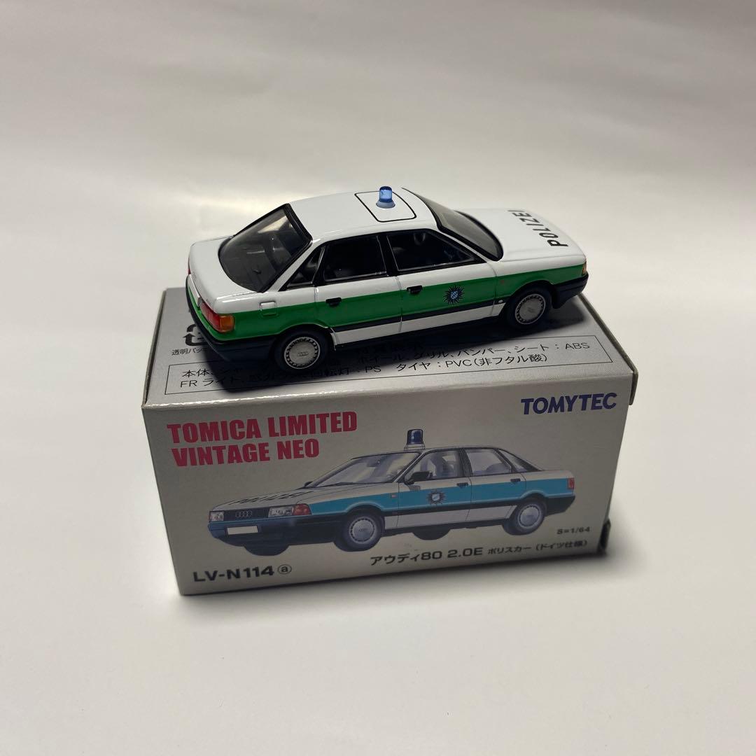 トミカリミテッドヴィンテージネオ　アウディ80 2.0E ポリスカー