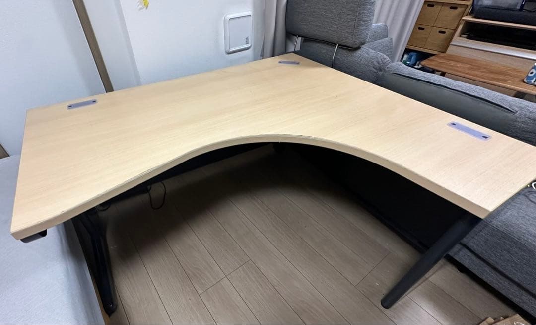 plus L字型デスク　L字型　スチール脚タイプ L型平机　オフィスデスク