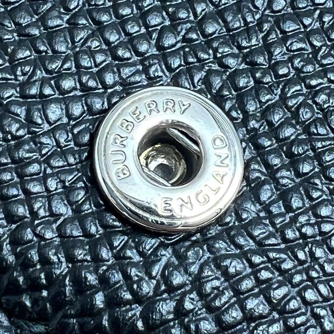 ✨極美品✨BURBERRY バーバリー TBロゴ　6連キーケース　ブラックレザー