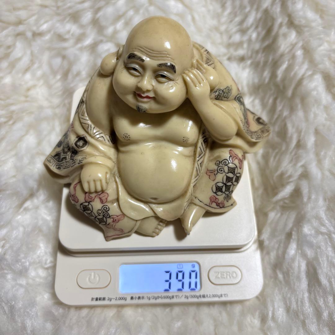 珍品 アンティーク置物 布袋様 裏絵 春画